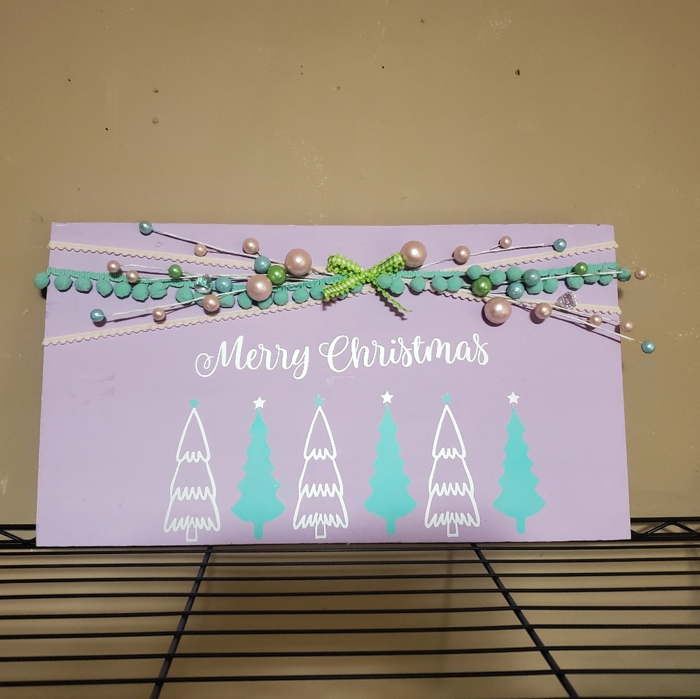 MERRY CHRISTMAS TREE SIGN